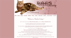 Desktop Screenshot of anahatacats.com